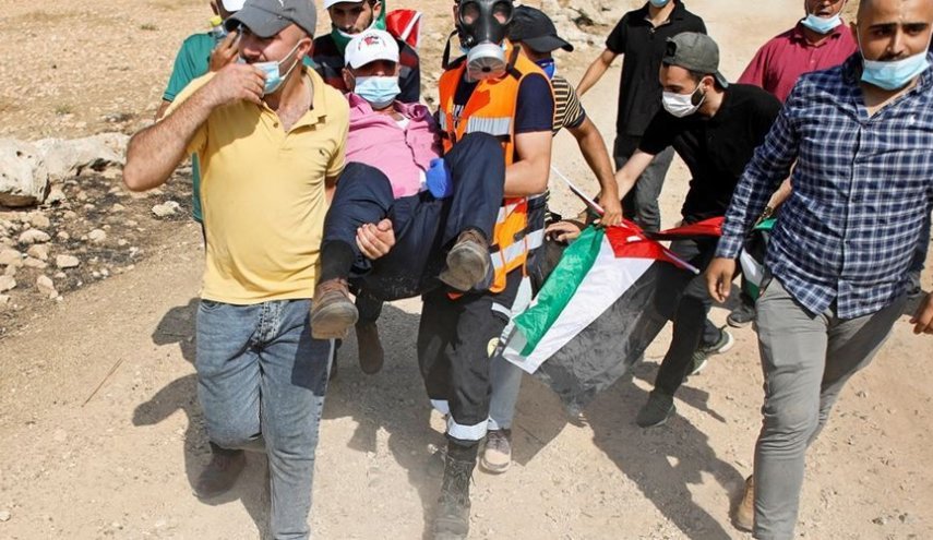 ده‌ها فلسطینی در تظاهرات علیه اشغالگری رژیم صهیونیستی مجروح شدند

