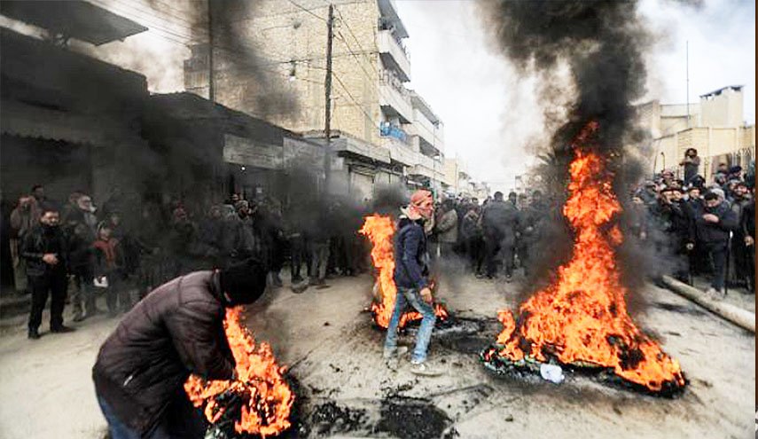 عصيان مدني وإضراب في 'الباب' السورية ضد ممارسات الجماعات المسلحة 