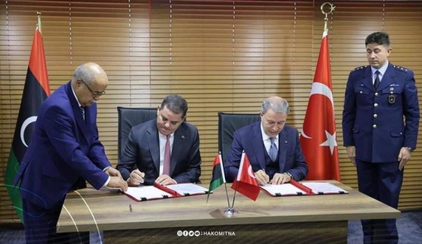 توقيع اتفاقيتين عسكريتين بين حكومة الدبيبة وتركيا