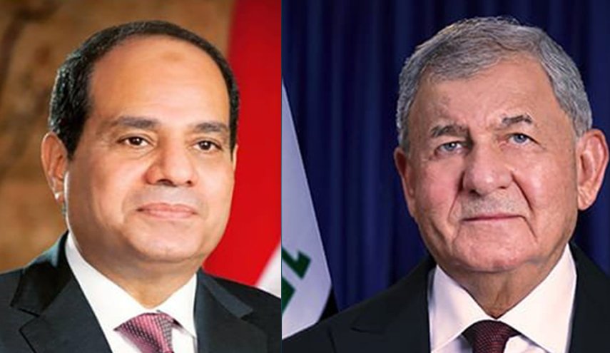 السيسي يؤكد لرشيد اهمية التعاون والتنسيق بين العراق ومصر