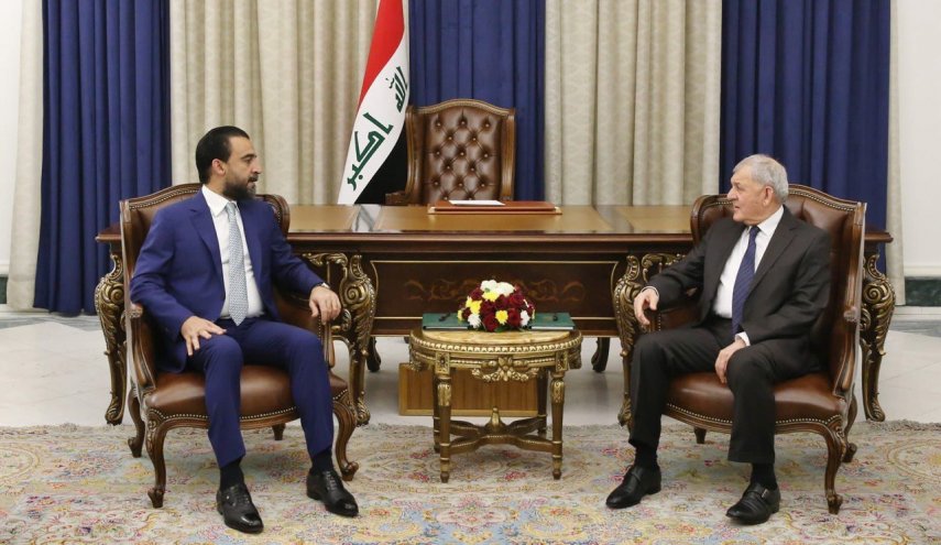 رئيس البرلمان العراقي الحلبوسي يلتقي الرئيس العراقي رشيد