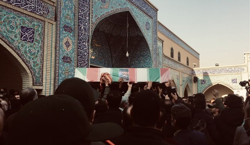 تشييع جثمان الشهيد داوود جعفري في طهران