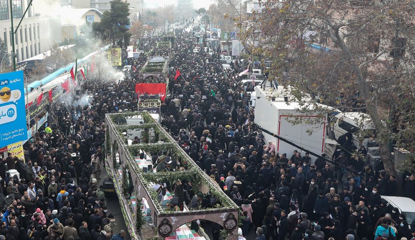 برگزاری مراسم تشییع شهدای گمنام دفاع مقدس در سرتاسر ایران
