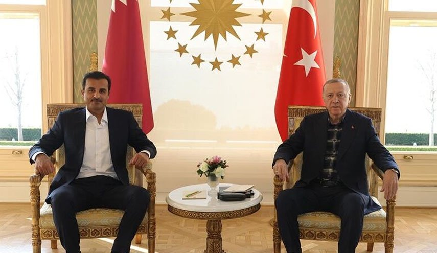 امیر قطر با اردوغان در استانبول دیدار کرد