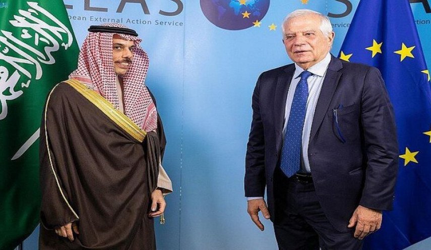 وزير الخارجية السعودي يناقش الملف النووي الايراني مع مفوض الاتحاد الأوروبي 
