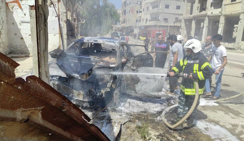  4 سرباز ارتش سوریه بر اثر انفجار بمب در حومه درعا زخمی شدند