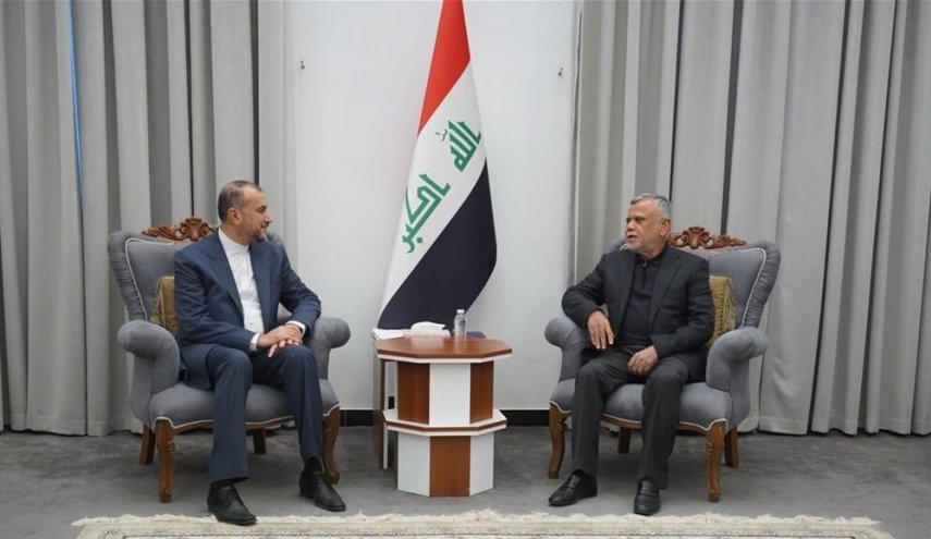 وزیر امور خارجه با هادی العامری رئیس ائتلاف الفتح عراق دیدار کرد