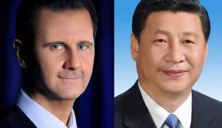 برقية التهنئة من الأسد الى شي جين بينغ بمناسبة إعادة انتخابه رئيساً للصين