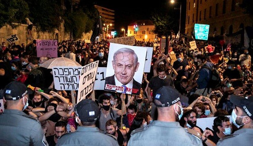 برگزاری تظاهرات شنبه های اعتراضی علیه نتانیاهو