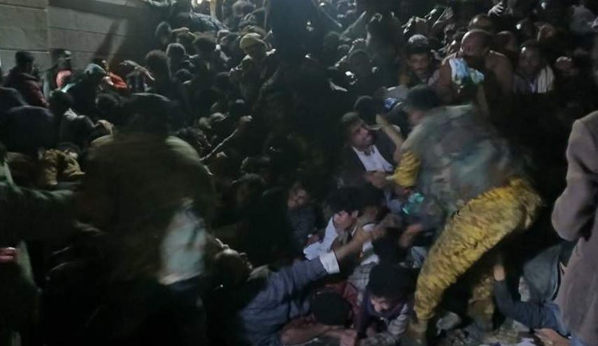 ضحايا حادثة التدافع في صنعاء بلغ 78 مواطنا وعشرات المصابين