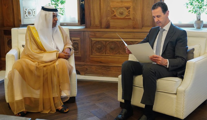 الرئيس السوري يتلقى دعوة من الشيخ محمد بن زايد لحضور مؤتمر الأطراف للمناخ