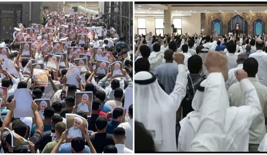 البحرينيون يهتفون 'الموت لإسرائيل' خلال صلاة الجمعة

