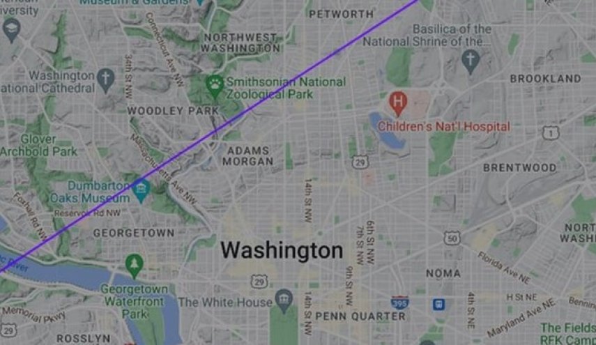 صدای مهیب در واشنگتن بعد از پرواز هواپیما در منطقه ممنوعه


