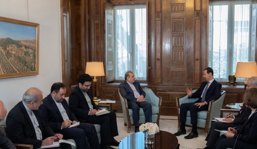 دیدار و گفتگوی بشار اسد با معاون وزیر امور خارجه ایران