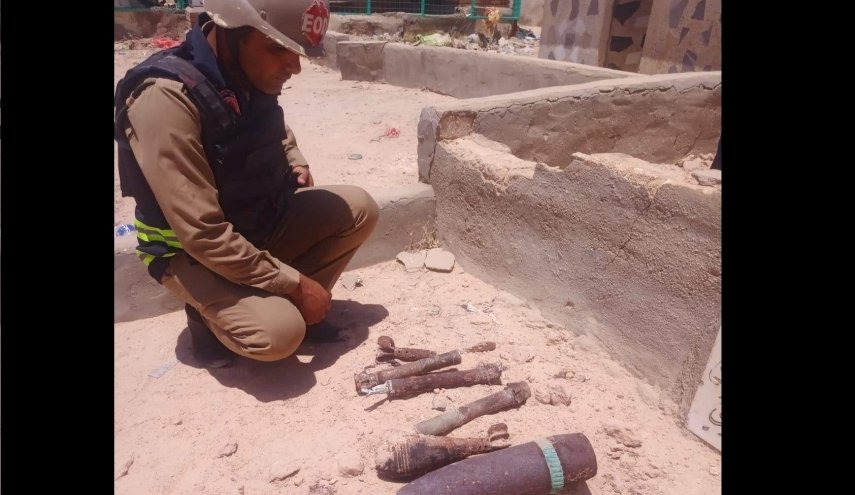 العثور على مواد متفجرة بمقبرة وادي السلام بالنجف الاشرف 