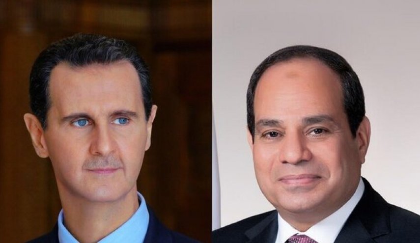 تماس تلفنی رؤسای جمهور سوریه و مصر