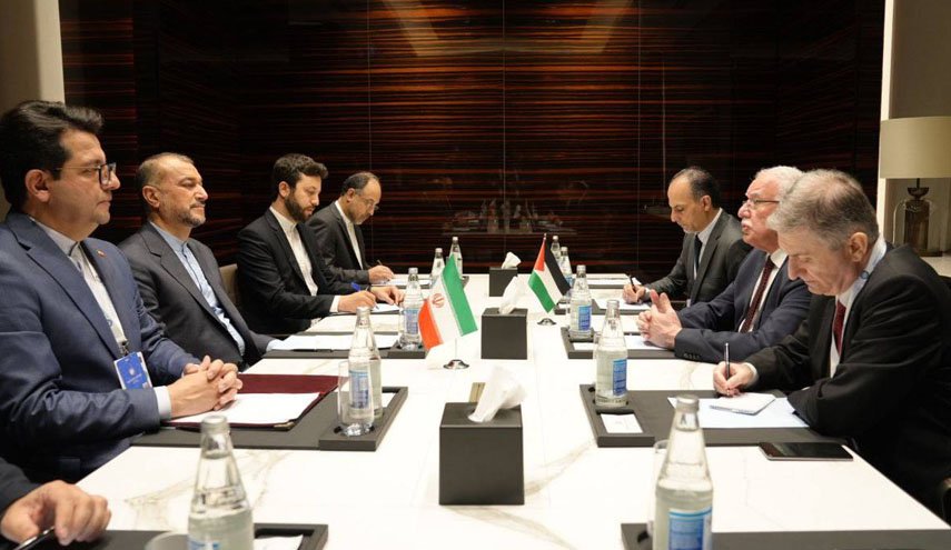 دیدار هیأت دیپلماتیک فلسطینی با امیرعبداللهیان در باکو/ وزیر خارجه تهاجم جنایتکارانه نظامیان صهیونیست به اردوگاه جنین را محکوم کرد
