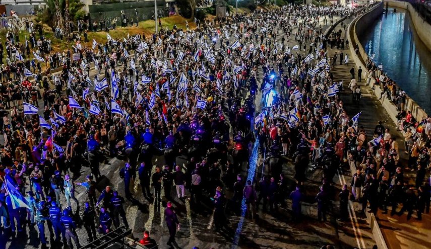 اعلام آمادگی مخالفان نتانیاهو برای برگزاری «بزرگترین تظاهرات» در تاریخ رژیم صهیونیستی
