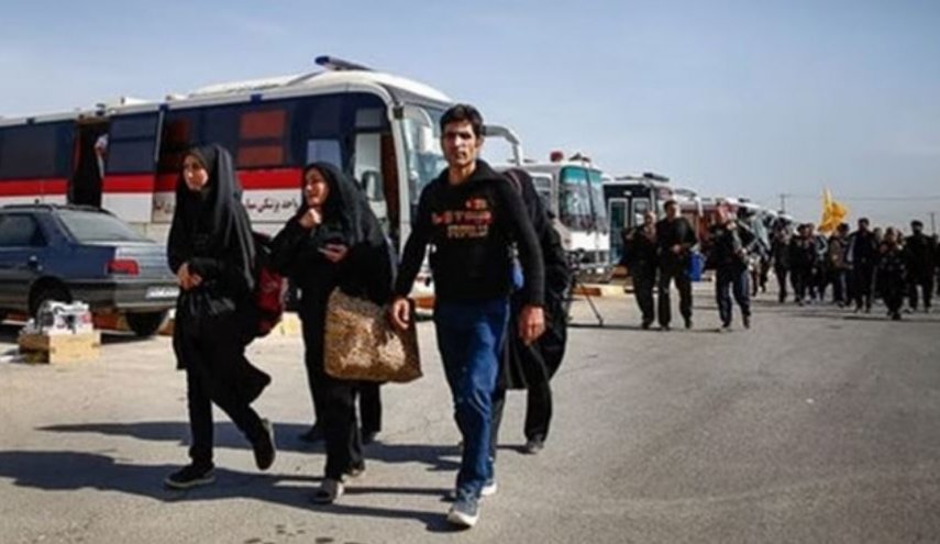 ارسال ۵۰ حافلة إيرانية الى العراق لنقل الزوار من الحسينية إلى بغداد