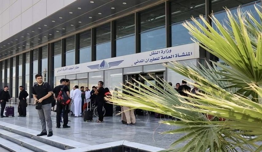 مطار النجف الأشرف يستقبل أكثر من 97 ألف زائر أجنبي