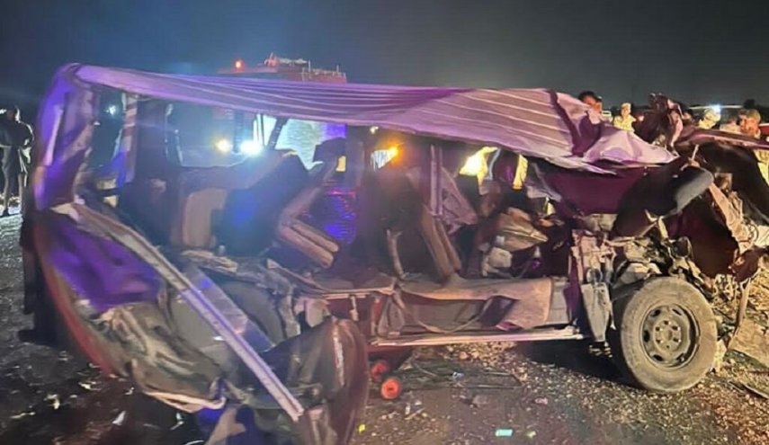 ۱۶ زائر ایرانی و افغانستانی در سانحه رانندگی در عراق جان باختند
