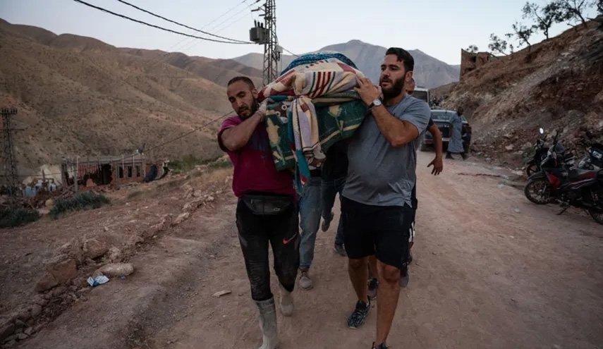 تعداد قربانیان زمین‌لرزه مغرب از ۲۸۰۰ نفر فراتر رفت