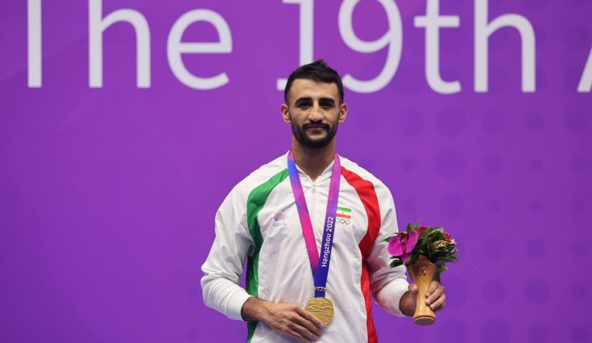 لاعب الووشو افشين سليمي يحرز ذهبية ايران الثانية في دورة الالعاب الاسيوية