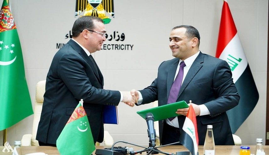 العراق يوقع مذكرة تفاهم مع تركمانستان لتوريد غاز محطات الكهرباء