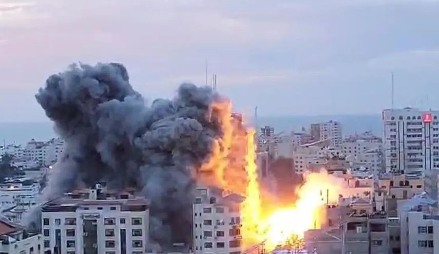 شهادت یک زن باردار بر اثر بمباران منازل فلسطینیان در غزه