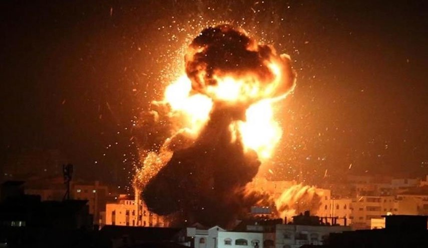 بمباران غزه با موشک‌های آمریکایی+ عکس