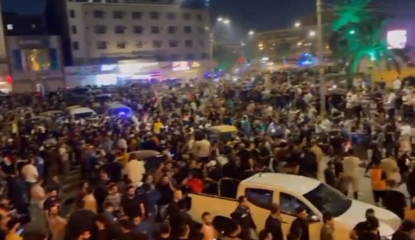 تظاهرات عراقی‌ها در اعتراض به حضور بلینکن در بغداد 