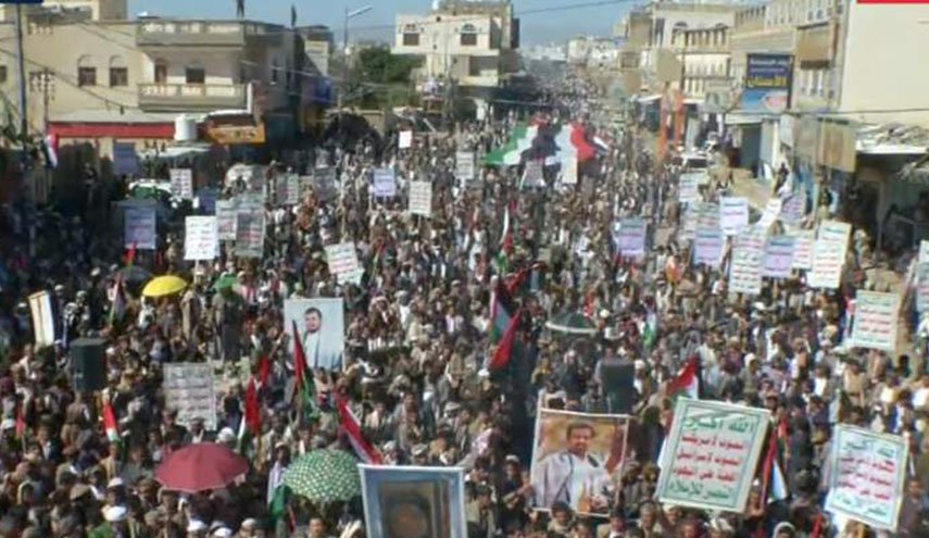 مسيرات في صعدة دعما لحركات المقاومة وصمود الشعب الفلسطيني