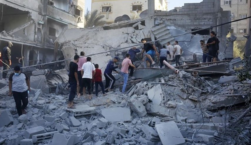 بمباران مناطق جنوبی و مرکزی نوار غزه