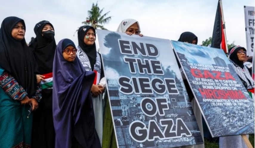 مردم اندونزی با برگزاری تجمع اعتراضی خواستار پایان محاصره غزه شدند+ تصاویر
