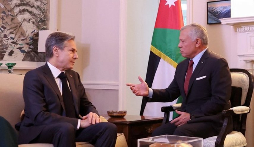 الملك الأردني يدعو أمريكا للضغط لوقف العدوان على غزة 
