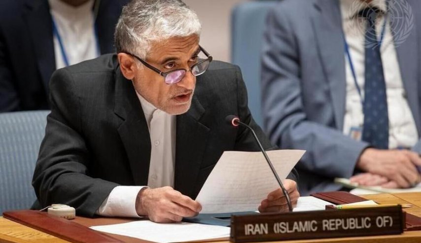 ایروانی: شورای امنیت باید رژیم اشغالگر را مجبور به اجرای کامل قطعنامه‌های ۲۷۱۲ و ۲۷۲۰ کند