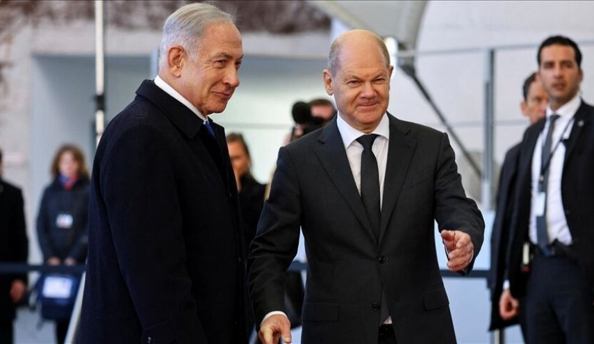 گفت وگوی نتانیاهو و شولتس و تشکر از صدراعظم آلمان برای توجیه نسل‌کشی رژیم صهیونیستی
