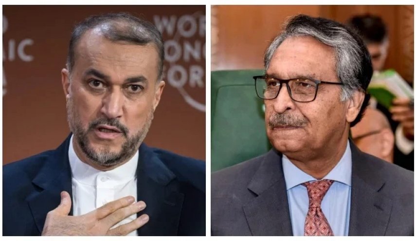 وزيرا خارجية إيران وباكستان يتباحثان حول مكافحة الارهاب