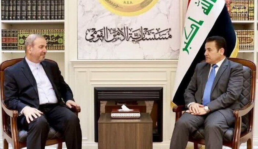 دیدار مشاور امنیت ملی عراق با سفیر ایران در بغداد
