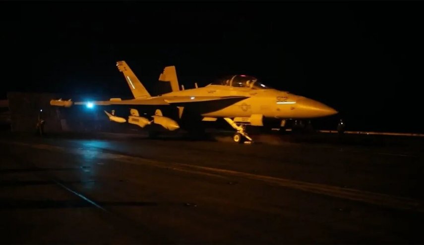 حمله ارتش آمریکا به پهپادهای یمنی با استفاده از جنگنده‌های اف-۱۸