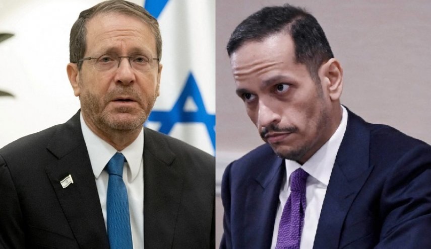  الرئيس الصهيوني يعلق على لقائه «سرا» مع رئيس الوزراء القطري

