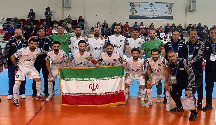 المنتخب الایراني لكرة الصالات للصم بطلا للعالم