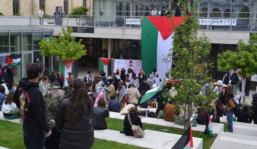 جنبش دانشجویی ضدصهیونیستی به فرانسه رسید