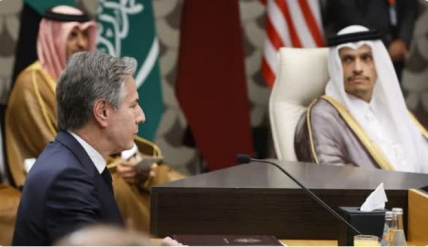 دیدار وزرای خارجه آمریکا و قطر با محوریت آتش‌بس در غزه
