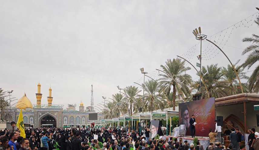 مراسم تأبين حاشدة بمناسبة اربعين الشهيد نصرالله في كربلاء المقدسة