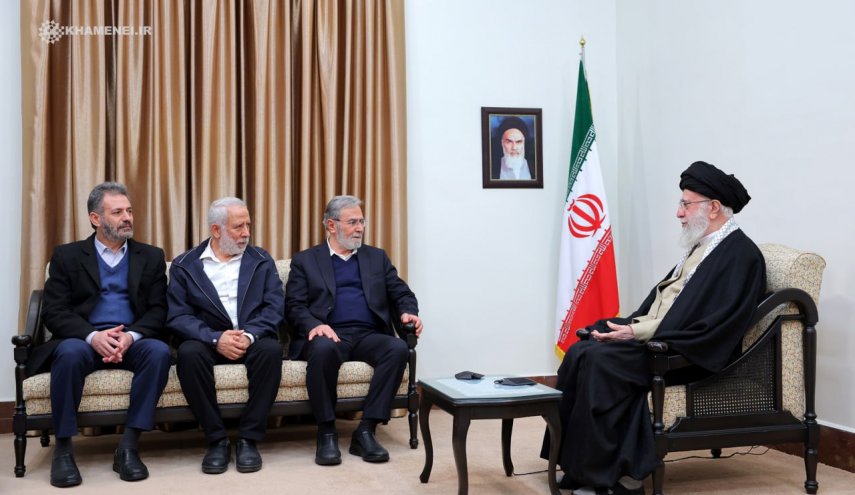 قائد الثورة يستقبل الامين العام لحركة الجهاد الاسلامي