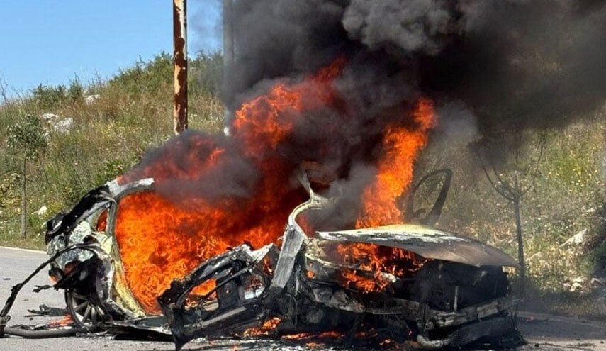 حمله پهپادی رژیم صهیونیستی به یک خودرو در جنوب لبنان