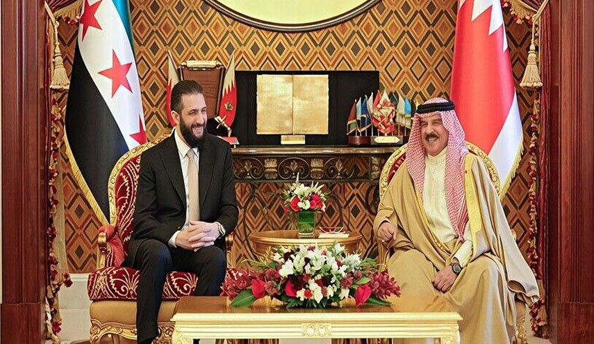 دیدار جولانی و پادشاه بحرین در منامه