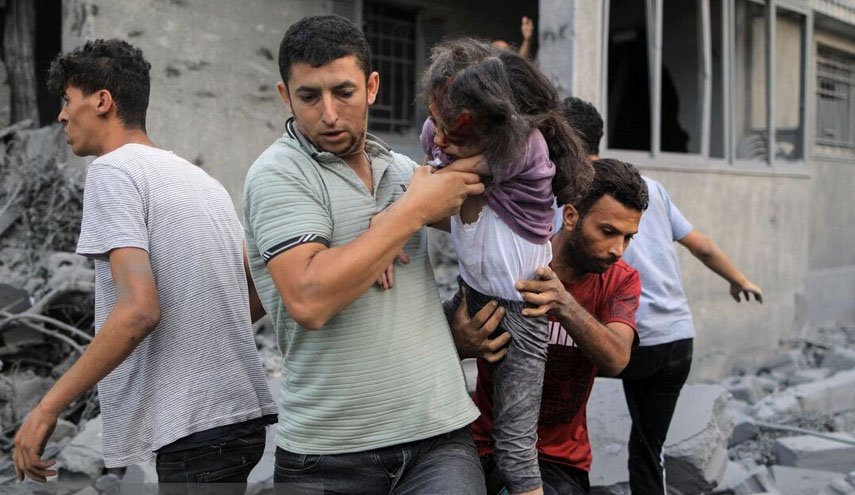 شهادت ۱۵ فلسطینی در بمباران مدرسه دخترانه درغزه 