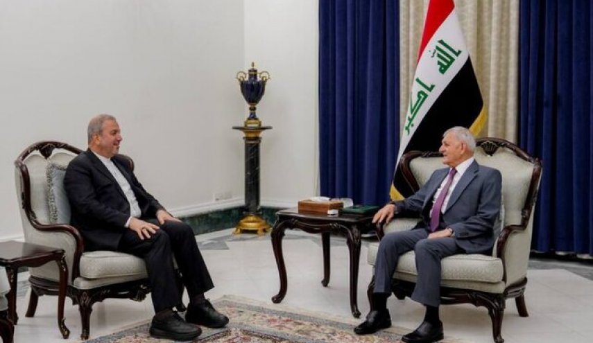 تاکید رئیس‌جمهور عراق بر گسترش همکاری‌های دوجانبه با ایران 